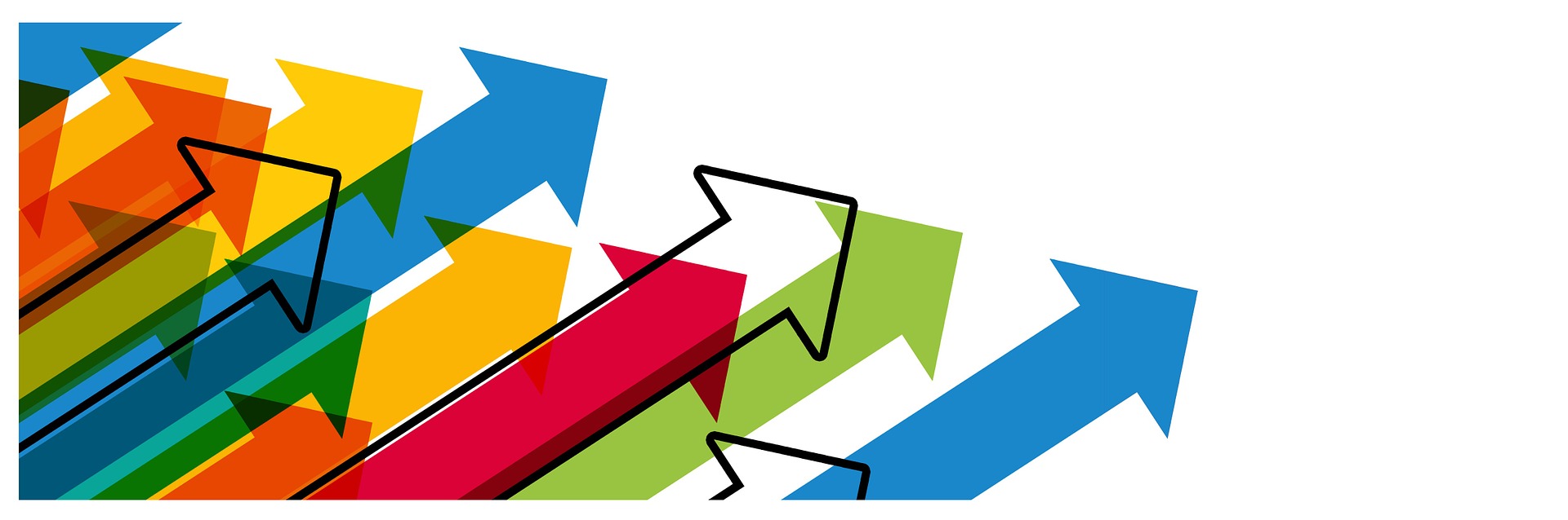 graphical arrows pointing to the upper left