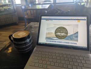 cup of coffee with a laptop